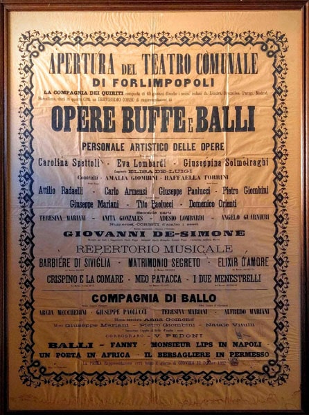 Apertura Teatro Forlimpopoli